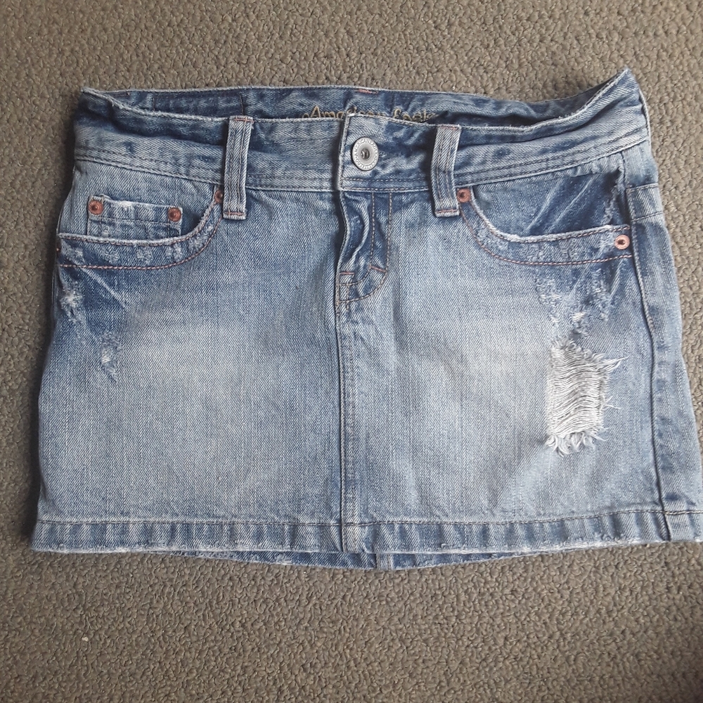 American Eagle jean mini skirt